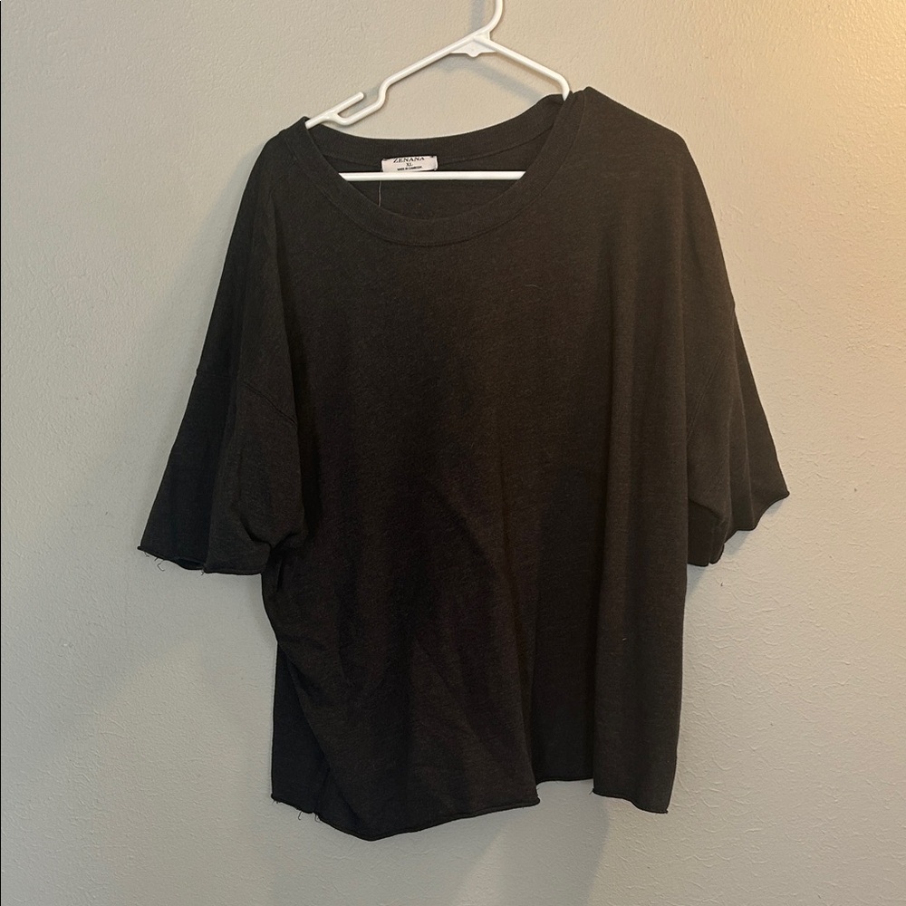Zenana Outfitters Black Short Sleeve Tee